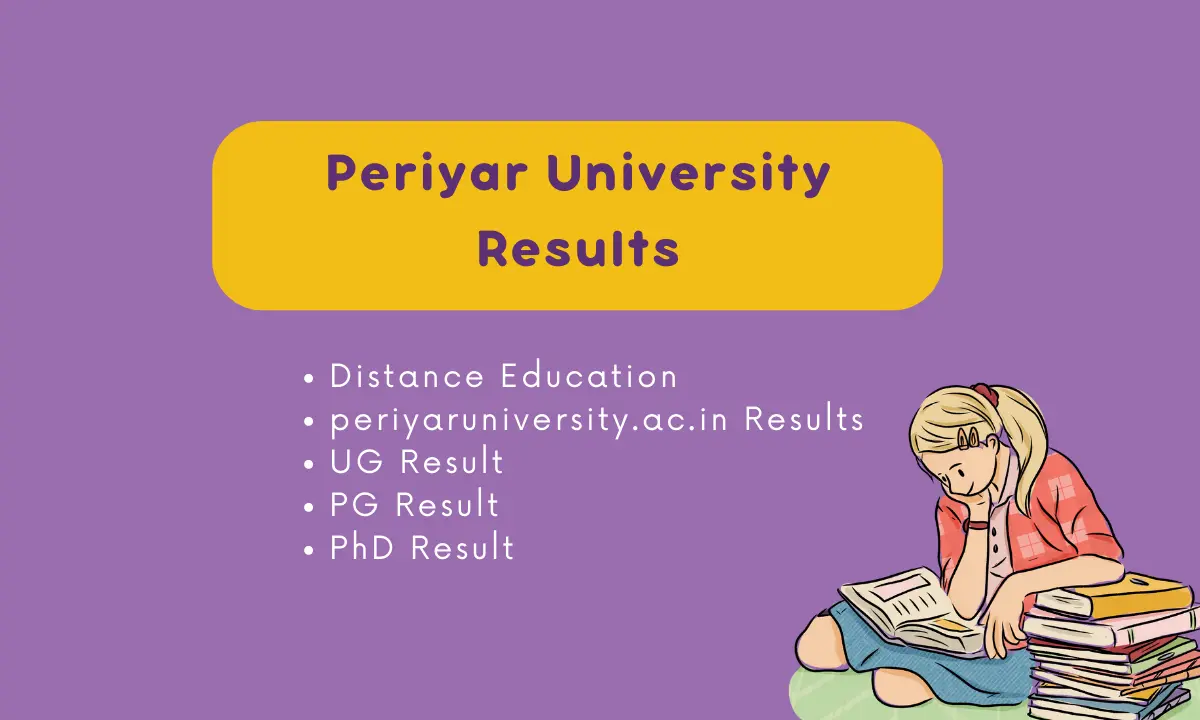 Periyar University Result 2023 | Distance Education, periyaruniversity.ac.in results